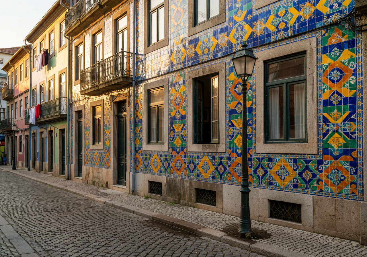 Selina Porto hotel exterior with colorful Portuguese architecture in Porto